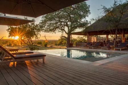 Safari lodge deck at Imagine Africa tented camp