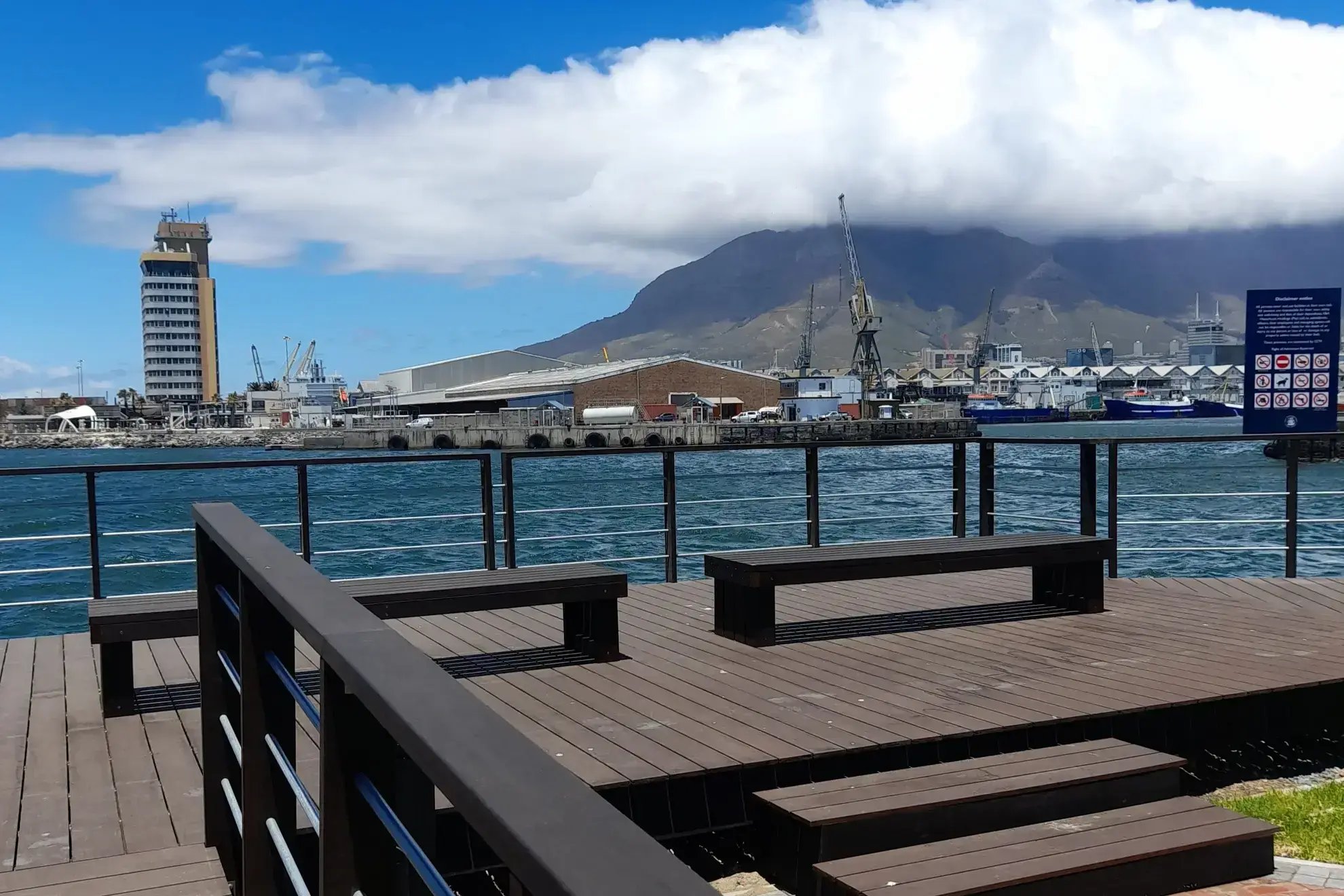 Bamboo Walkway at V&A Waterfront in Cape Town