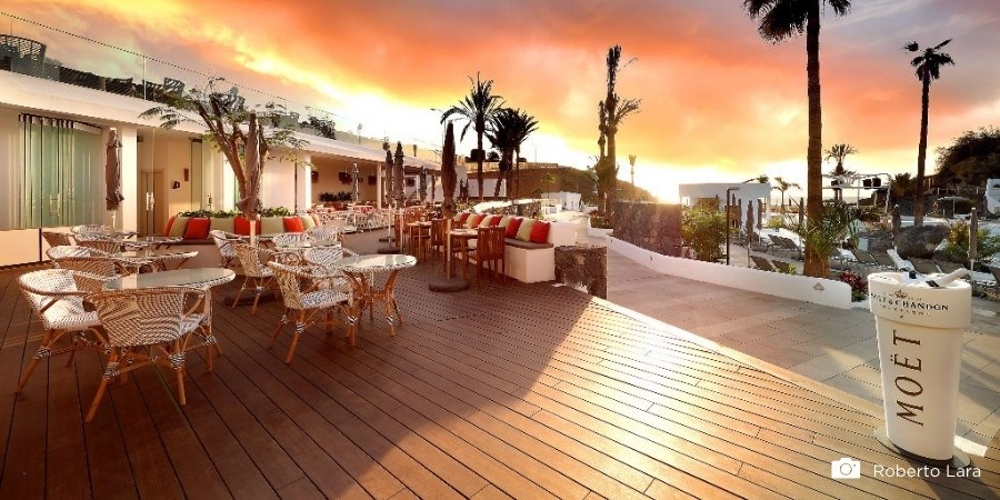 Hotels with a sleek and elegant bamboo terrace