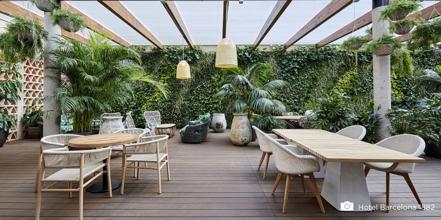Terrasse de plain pied, terrasse en bois de bambou, terrasse en bois de  cumaru ou de garapa